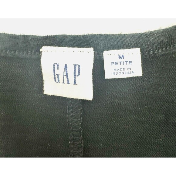 GAP Midi Tank Dress Size PM Black Scoop Neck Sundress Cotton Beachy NWOT - Picture 11 of 11